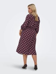 Only Carmakoma kjole med let pasform og elegante prikker