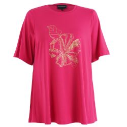 Studio T-shirt med blomstermotiv