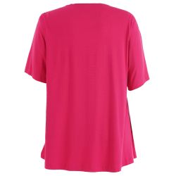 Pink viskose T-shirt fra Studio