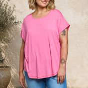 Gitte t-shirt fra Gozzip i pink viskose jersey