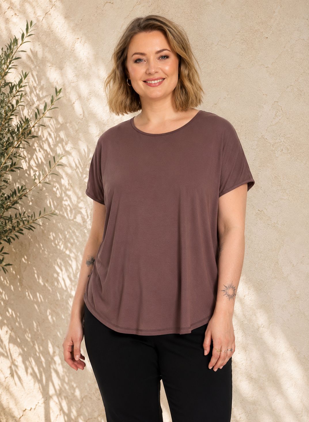 Gitte t-shirt fra Gozzip i viskose jersey