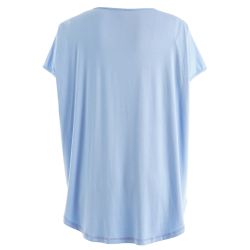 Lyseblå Gozzip T-shirt med blomst