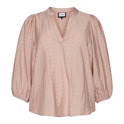 Feminin Gozzip bluse med puffærmer