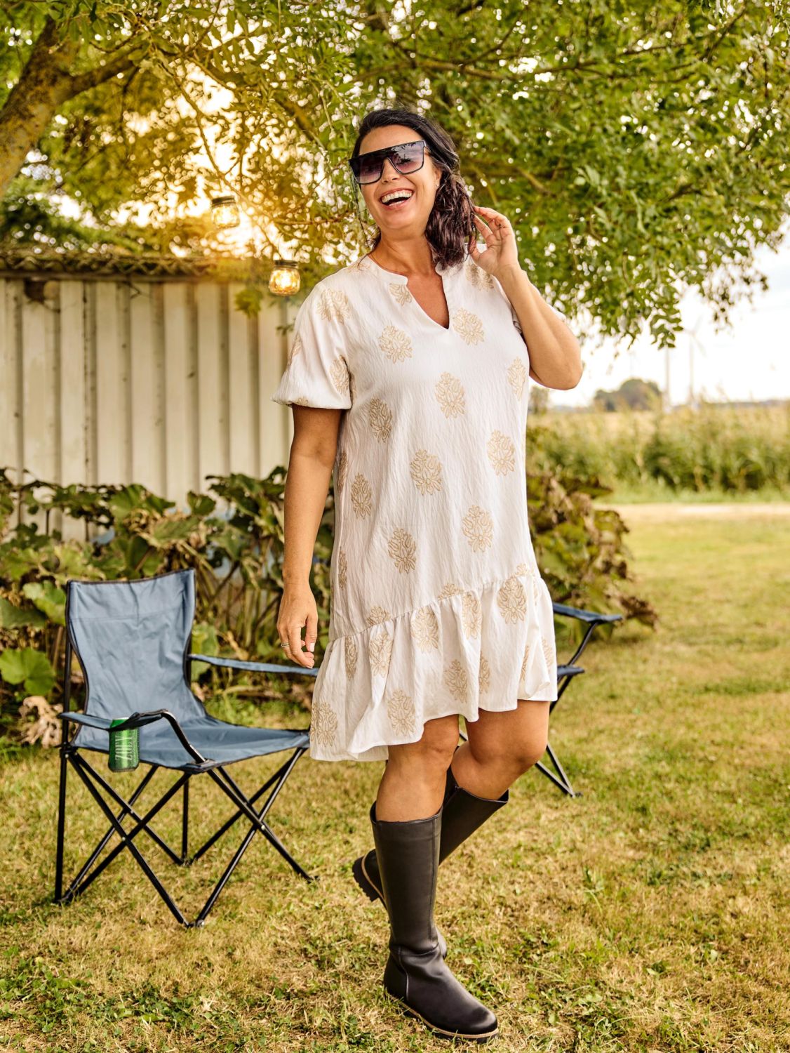 Zoey Rosie creme tunika