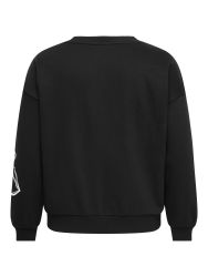 Only Carmakoma sweatshirt med lange ærmer og moderne blomsterprint