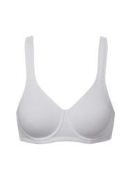 Plussize BH i glat, ensfarvet design med støttende skåle og brede skulderstropper.