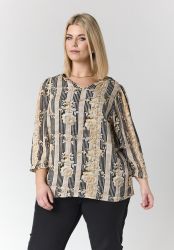Studio Aslaug bluse med grafiske striber