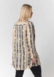 Elegant tunikakjole fra Studio i sand og sort