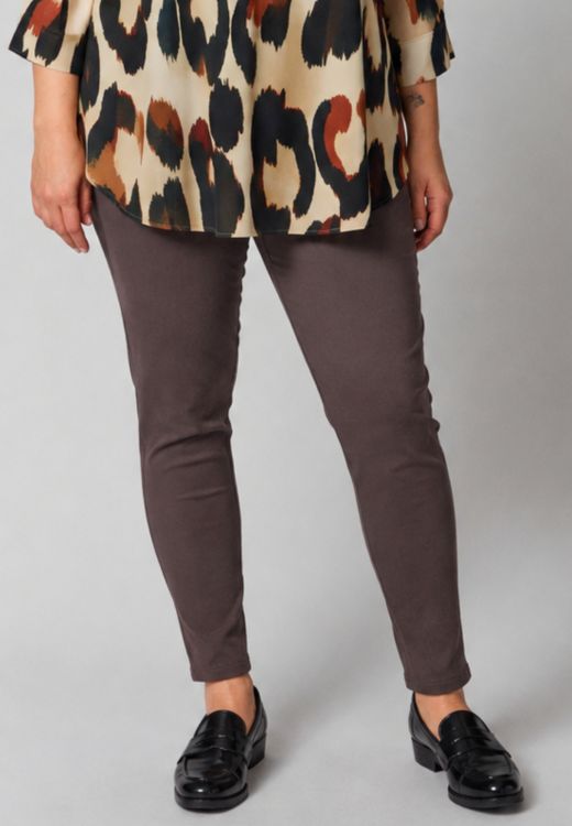 Gozzip Clara leggings i mørkebrun
