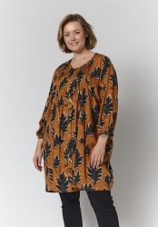 Orange Gozzip Johanne tunika i plus size