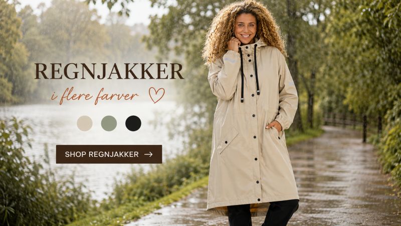 Plus size regnjakker