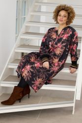 Zhenzi Loren plus size kjole i 100% viskose