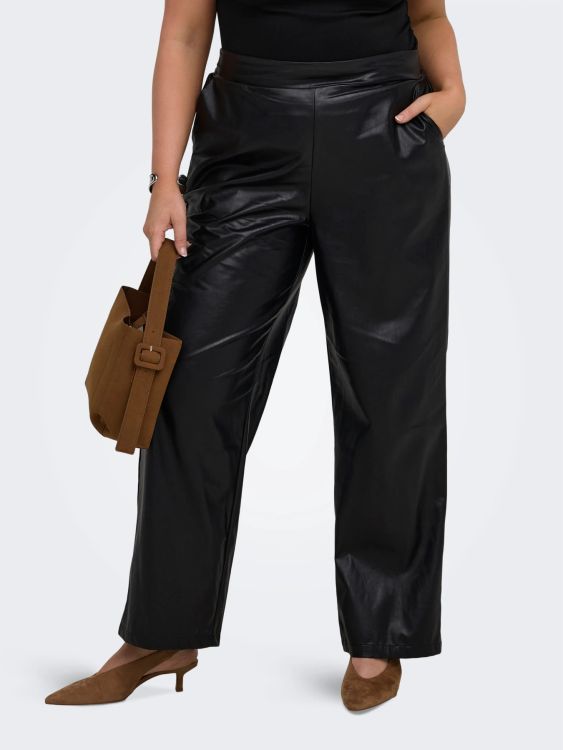 Only Carmakoma Carkari sorte bukser i imiteret læder