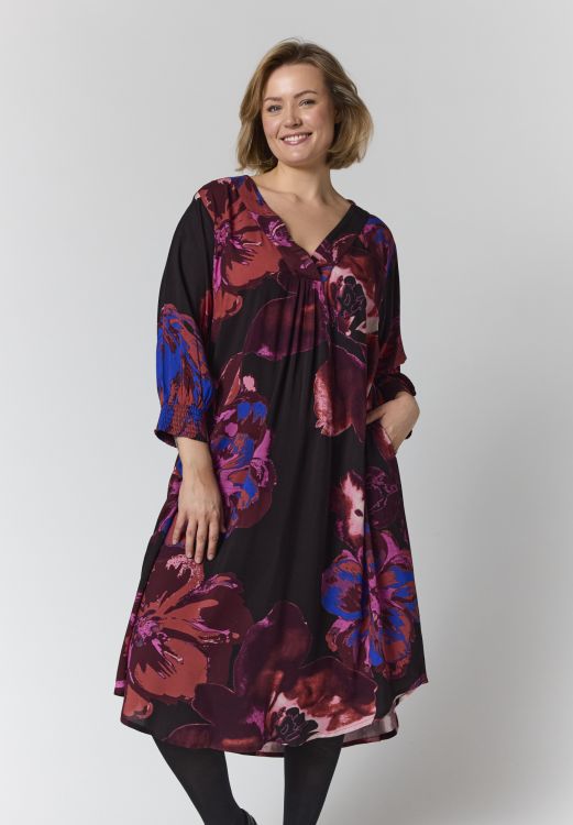 Gozzip Else plus size kjole i 100% viskose