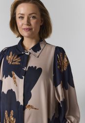 Gozzip Wilma plus size kjole i 100% viskose