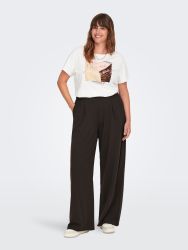 CarStilla plus size bukser med elegante læg foran