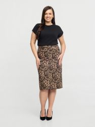Stella nederdel med flot leopardmønster