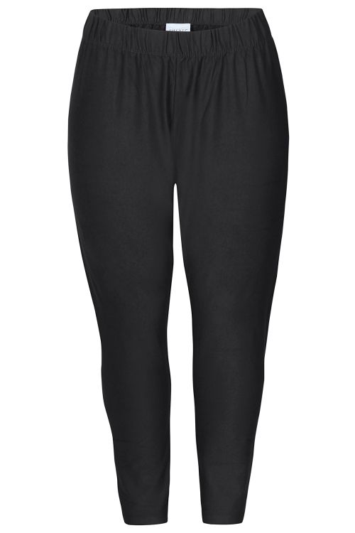 Sorte Zhenzi leggings med elastik i taljen