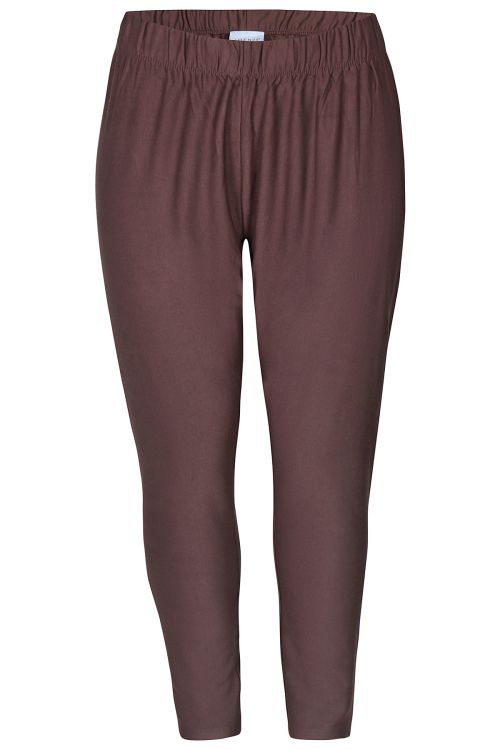 Brune  Zhenzi leggings med elastik i taljen