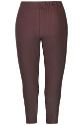 Zhenzi Adis chokoladebrune leggings i viskosekvalitet
