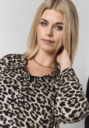 Sissi leopardkjole fra Studio i plus size