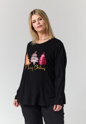 Hakima julebluse fra Studio i sort