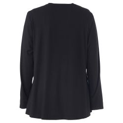 Hakima plus size bluse i viskose med stretch