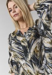 Studio Elma Tunika i sort beige og creme