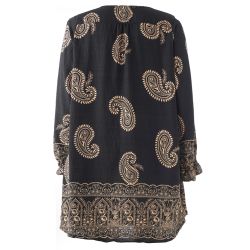 Tanja plus size tunika med dekorativ bort