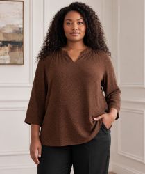 Minette bluse fra Cassiopeia i brun