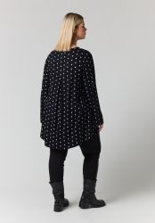 Studio Berit Bluse med V-hals og lange ærmer
