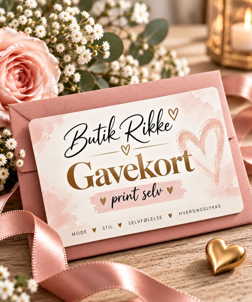 Print selv Gavekort fra Butik Rikke