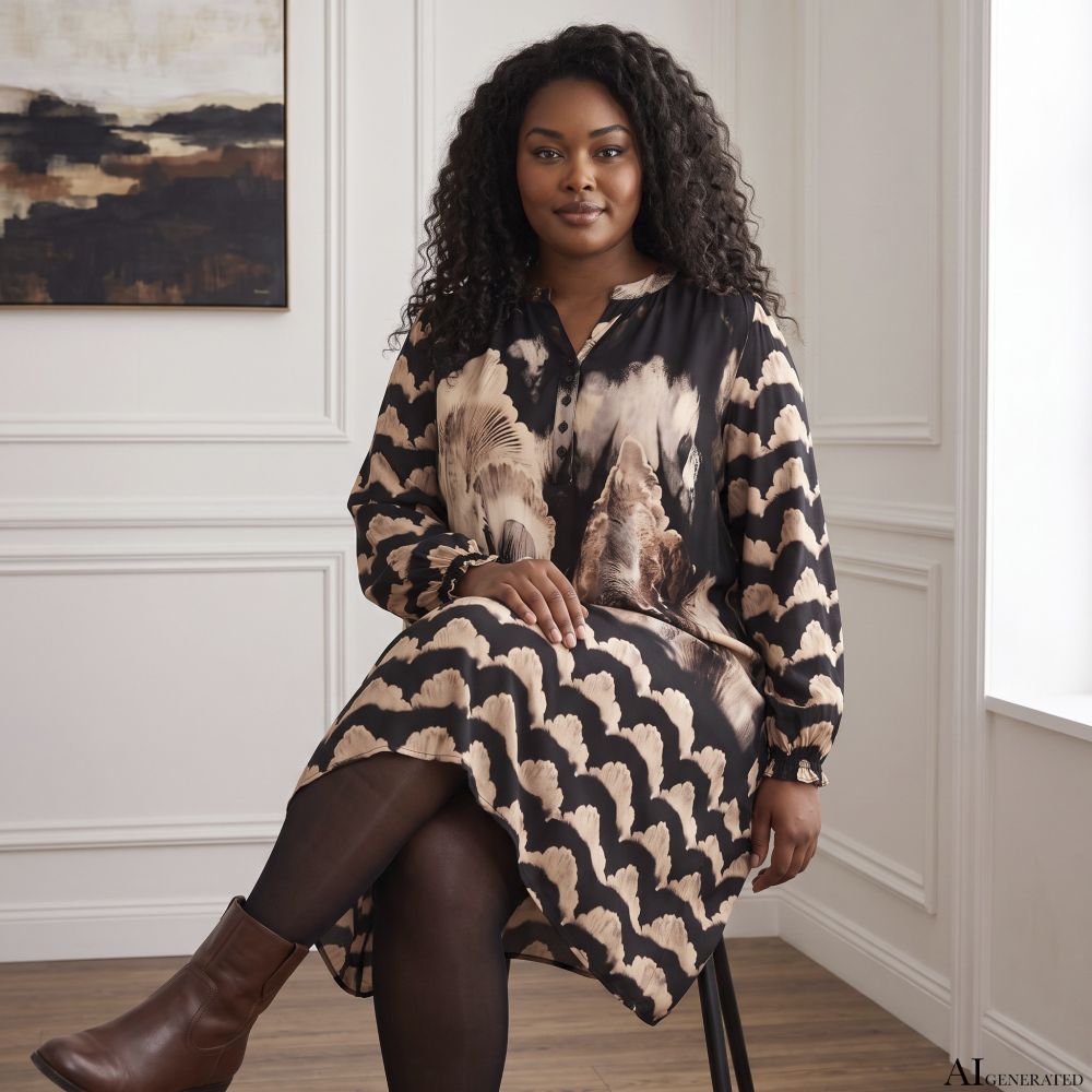 Cassiopeia Allison Kjole med Blomsterprint